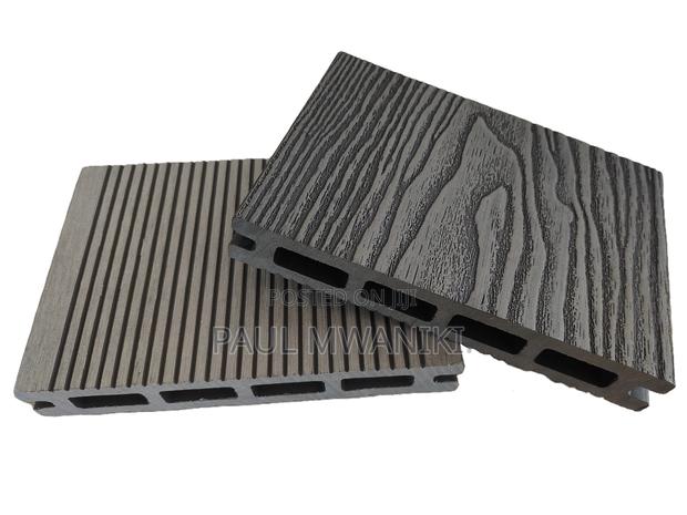 Outdoor Wood Plastic Composite 3D Embossed WPC Flooring