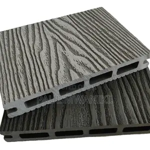 Outdoor Wood Plastic Composite 3D Embossed WPC Flooring