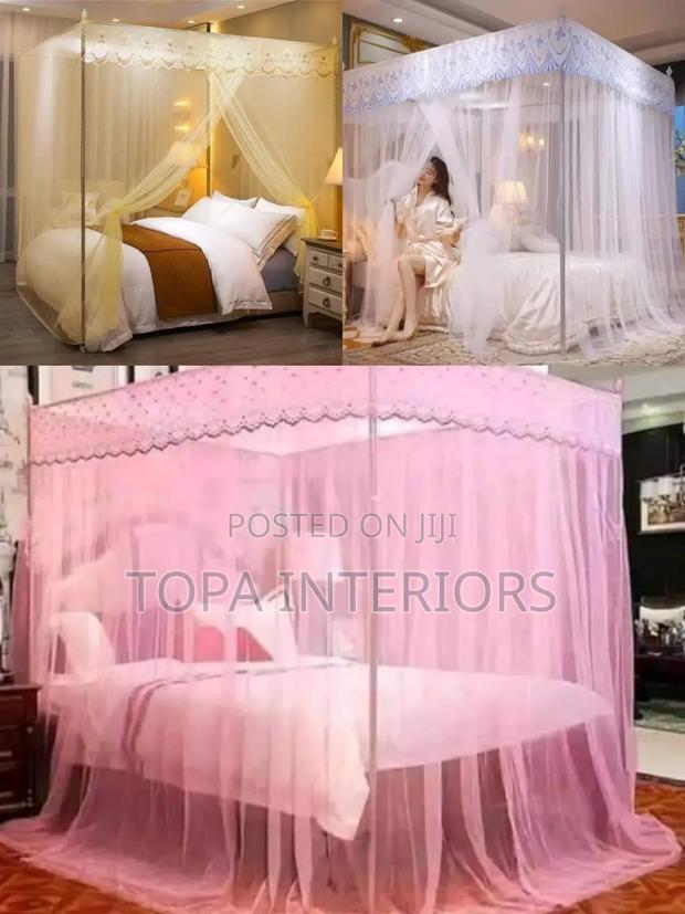 4 Sided Queen Size Mosquito Nets for Mosquito Protection