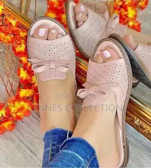 Leather Sandals/ Bowtie Leather Sandals