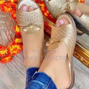 Leather Sandals/ Bowtie Leather Sandals
