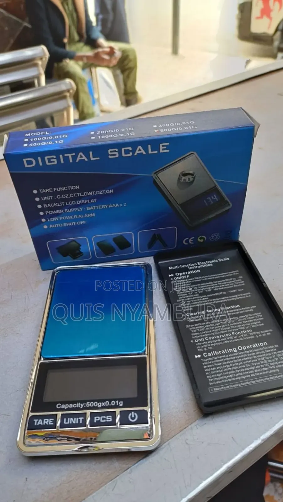 Mini Scale, Gram Scale 0.01g to 500g