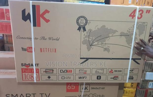 Wk 43 Inches Smart Android Frameless Tv With Bluetooth.