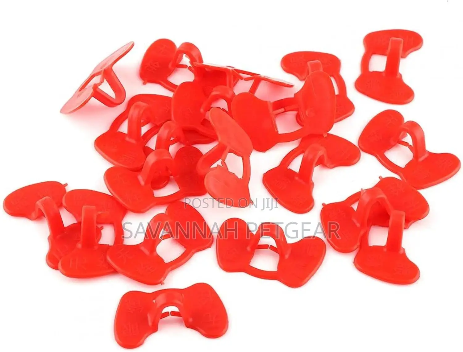 20 PCS Red Needleless Repetitive Anti-Injury Chicken Peeper