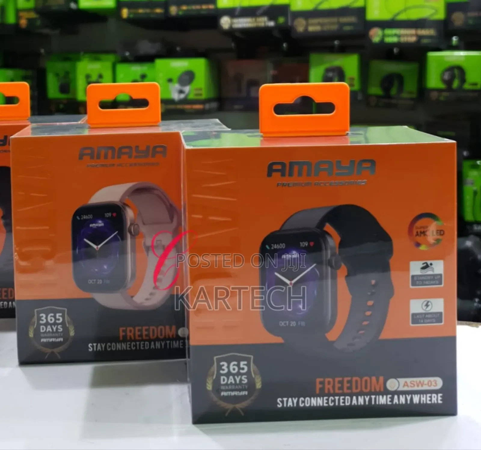 Amaya ASW-03 Freedom Super AMOLED 3 ATM Smart Watch