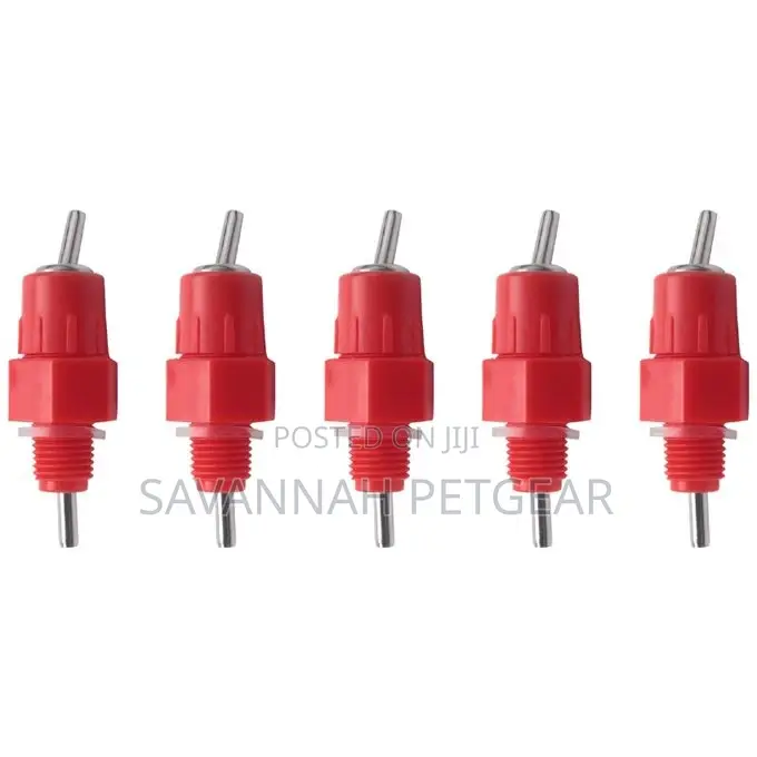 5pcs Water Nipples Stainless Steel Ball Drinker Poultry