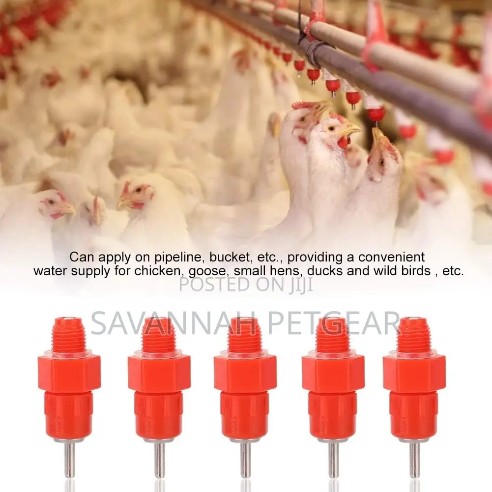 Chicken Feeder Nipples, 100pack Poultry Nipples Automatic
