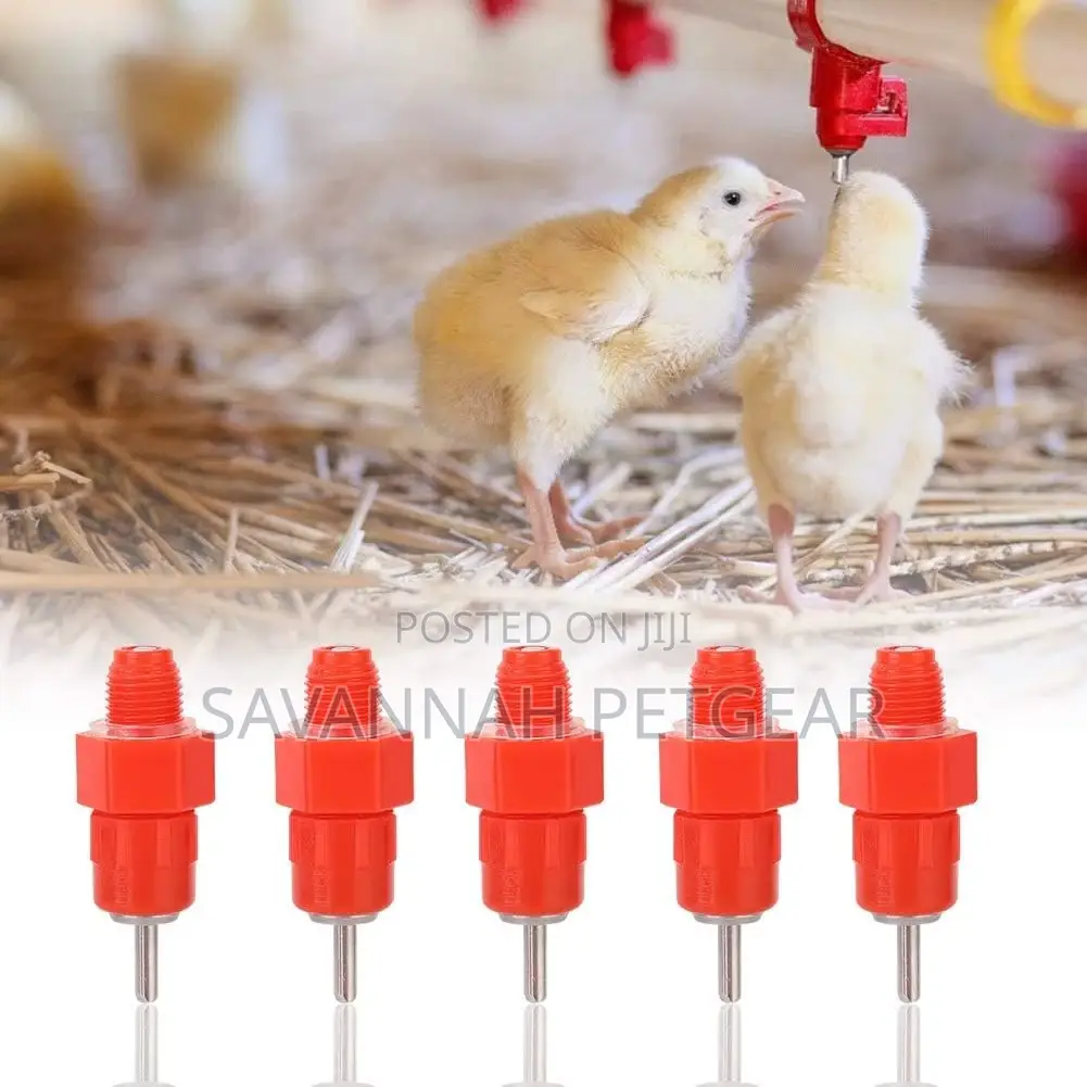 Chicken Feeder Nipples, 100pack Poultry Nipples Automatic