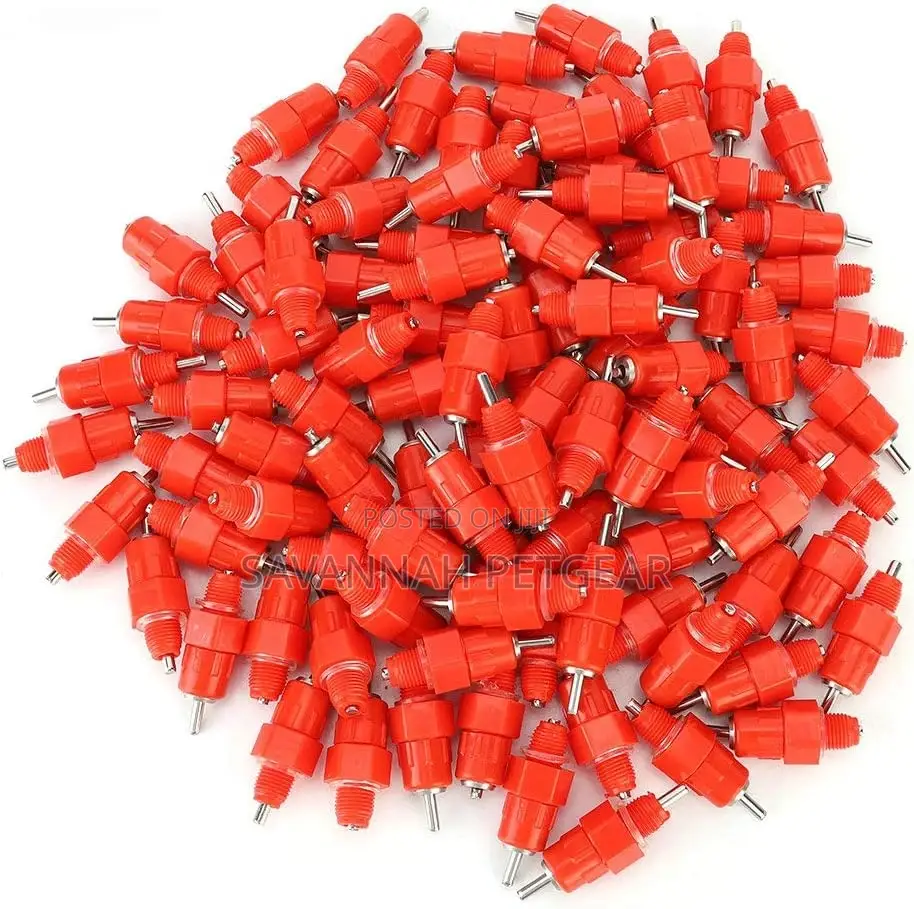 Chicken Feeder Nipples, 100pack Poultry Nipples Automatic