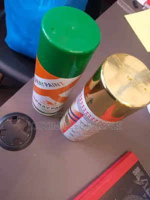 Spray Paints Gold and Green