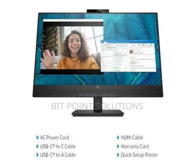HP M27m 27" FHD Conferencing Monitor, Integrated Webcam