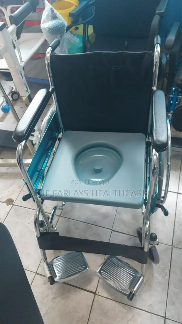 Commode Wheelchair || Standard Commode Wheelchair - thumbnail 2