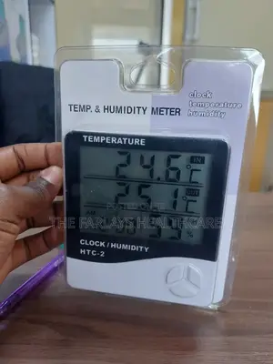 Temperature And Humidity Meter With Probe For Incubators