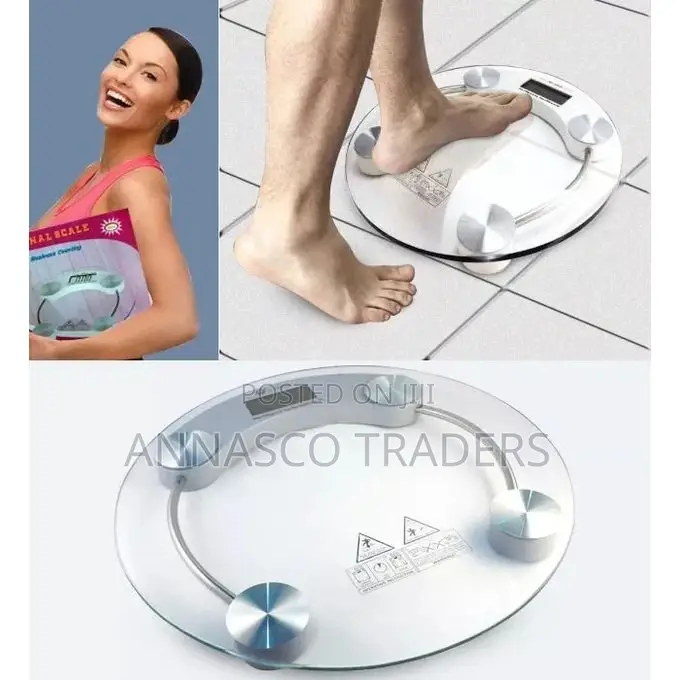 Thick Tempered Glass Digital Weighing Scale