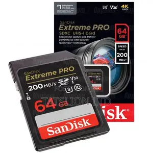 Sandisk Sd Extreme PRO 64GB SDXC UHS-I Card 200 MBPS for Cam