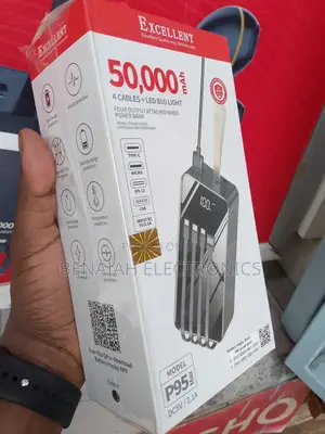 50000 Mah Excellent Power Bank.(4 Ports)