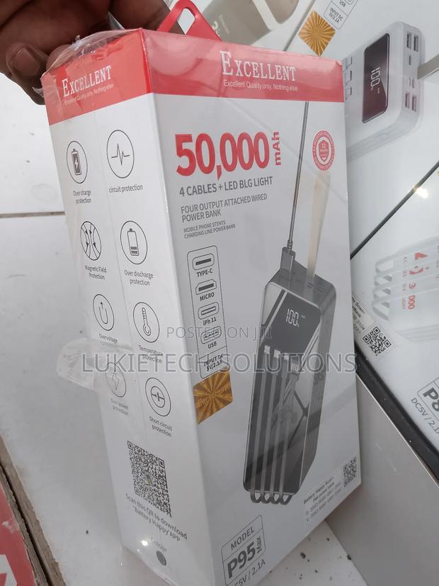 Power Bank.50000 Mah, Four Wired Output,Led BLG Light - thumbnail 2