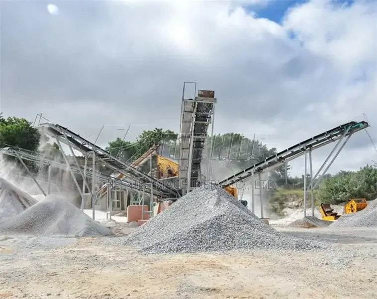 50TPH 100TPH 150TPH Mountain River Stone Crushing Plant