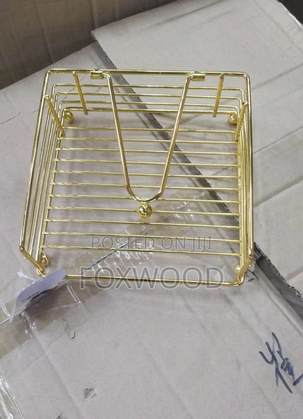 Flat Metallic Napkin Holder Now Available