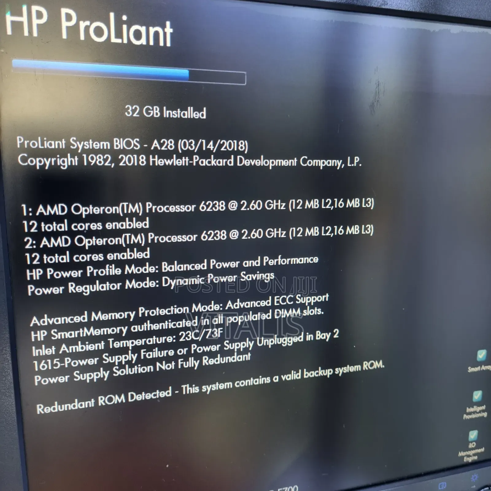 Server HP ProLiant DL380P Gen8 64GB AMD HDD 1T