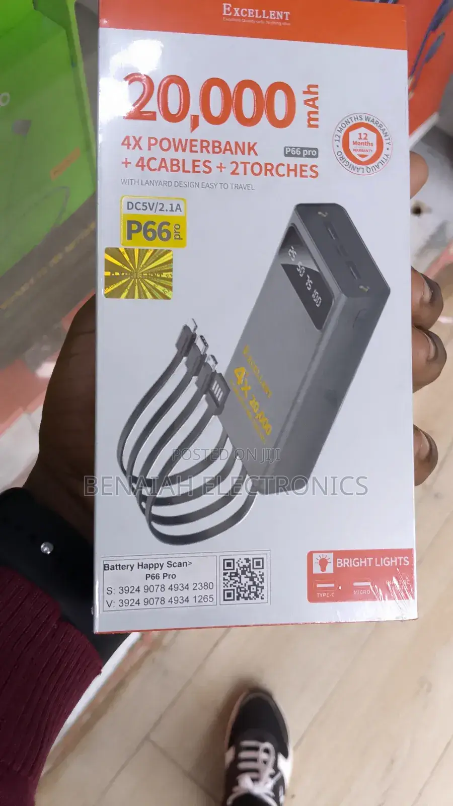 Power Bank.20000 Mah Excellent Power Bank
