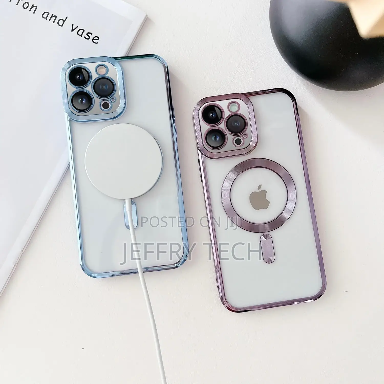 Black Clear for iPhone 11 Pro Case Compatible With Magsafe