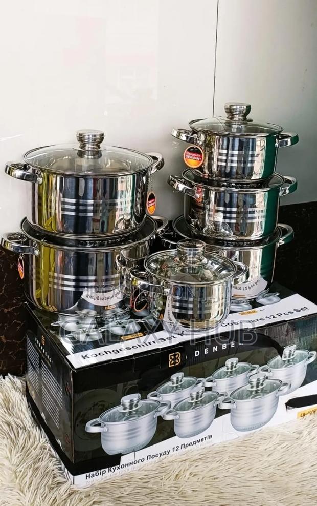 Edenburg 12pcs Stainless Steel Cooking Pot
