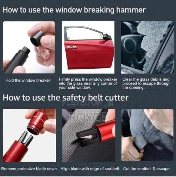 Emergency Glass Breaker / Seat Belt Loosener - thumbnail 5