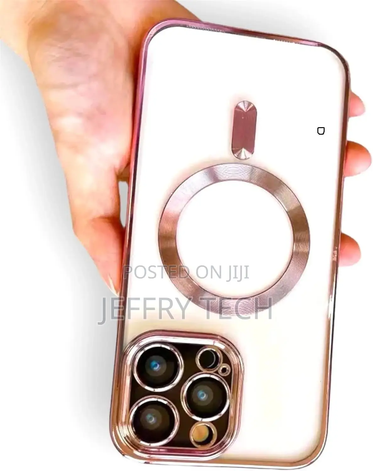 Rosegoldiphone 14 Pro Max With Magnetic Ring With Magsafee