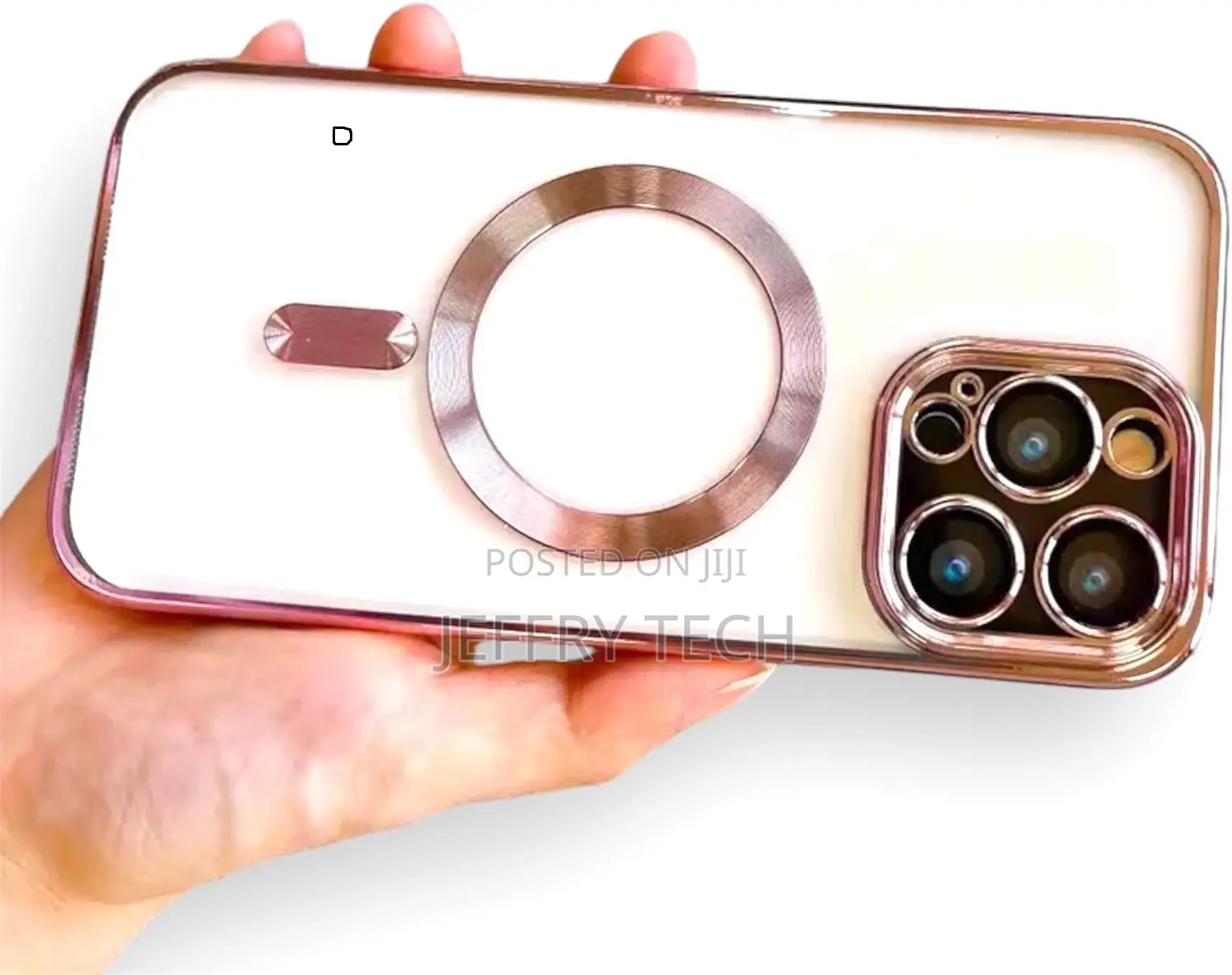 Rosegoldiphone 14 Pro Max With Magnetic Ring With Magsafee