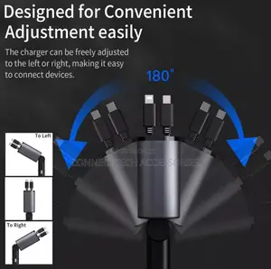 Green Lion 4 in 1 Retractable Car Charger