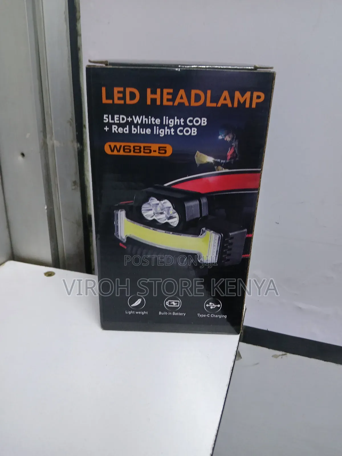 LED Headlamp for Cycling - Rechargeable Head Torch