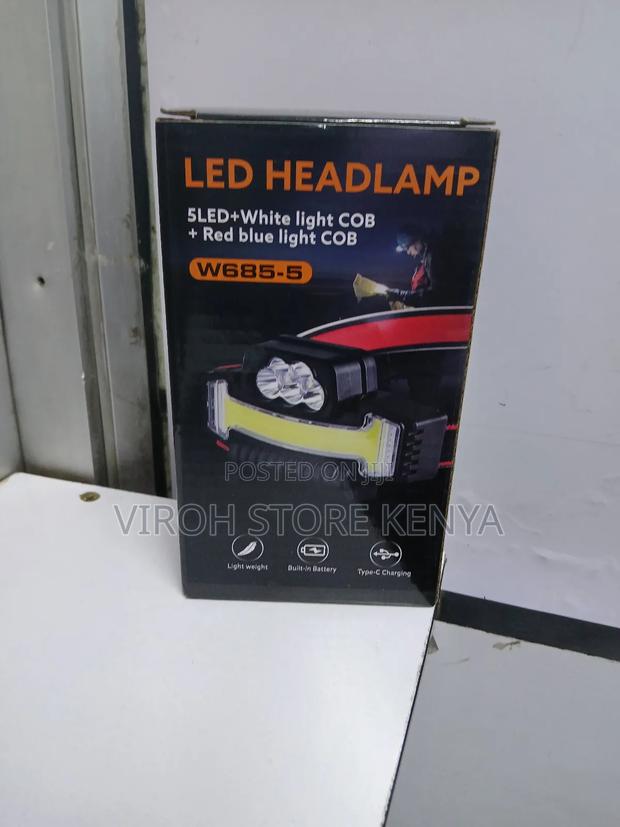 LED Headlamp for Cycling - Rechargeable Head Torch - main view