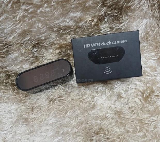 BEST Nanny Spy CCTV Camera on a Digital Table Clock - main view