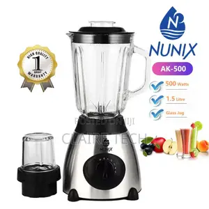 Nunix 2 in 1 Glass Blender With Power Grinding Machine