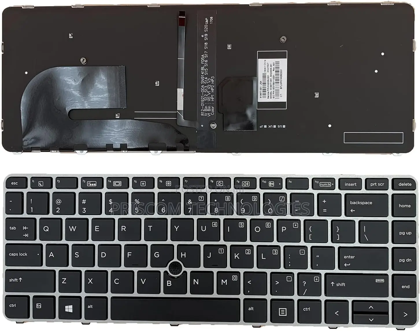 US Replacement Keyboard HP Elitebook 745 G3 G4 840 G3 840 G4