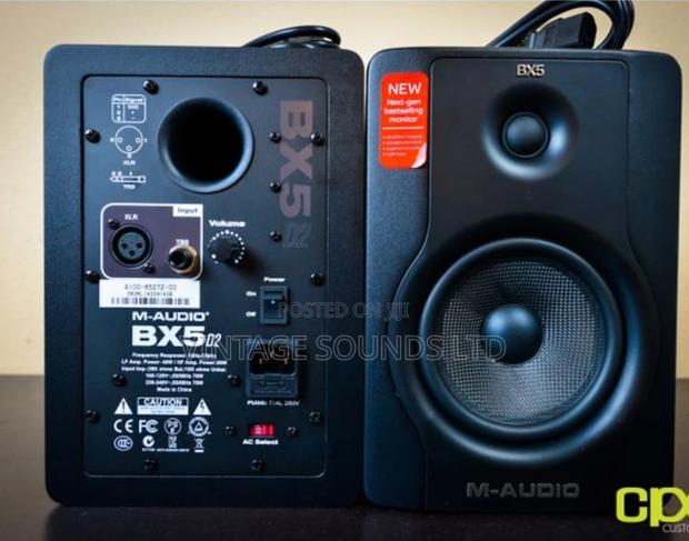 M-Audio Bx5 D2 5" Active Pair Studio Monitor Speakers Black