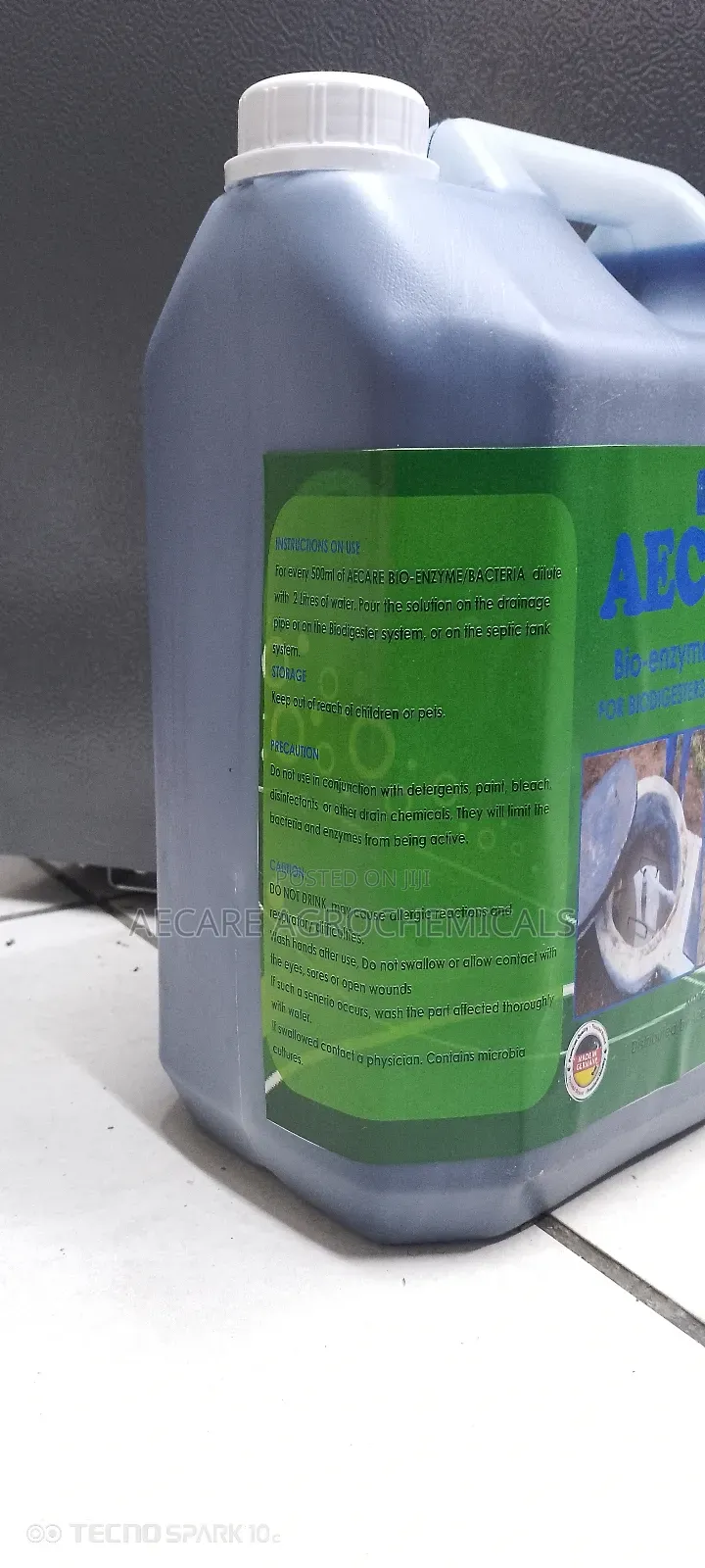 Aecare Bioenzyme Bacteria for Biodigester and Septic 5 Litre