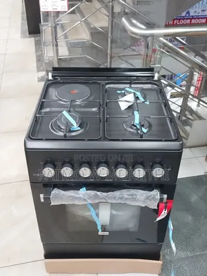 Cooker-Mika Cooker 58cm×58cm 3+1 Electric Oven Black