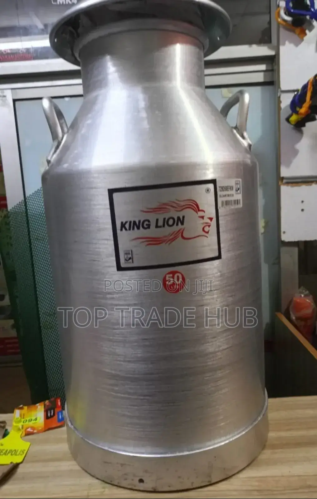 50L Heavy-Duty King Lion Milk Cans With Side Handles