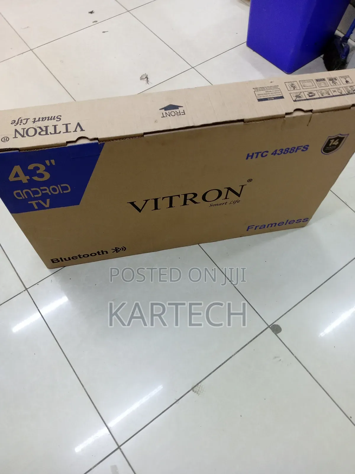 Vitron 43 Inch Smart Android Tv With Bluetooth, Netflix