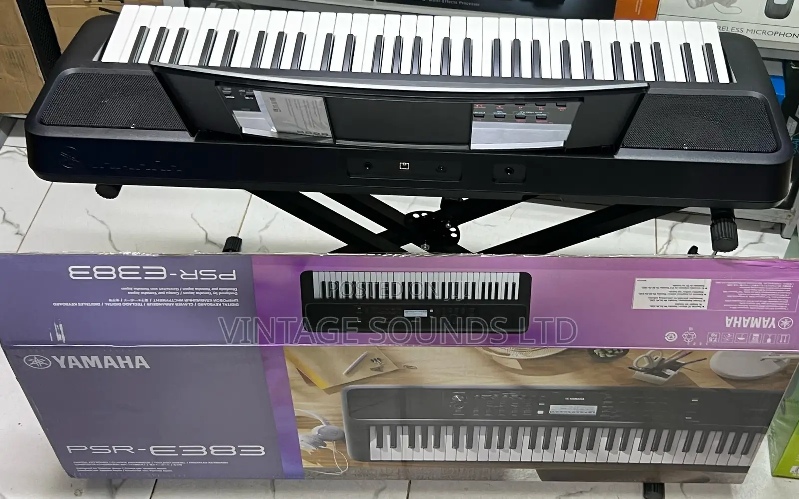 Yamaha PSR-E383 Portable Keyboard 61-Keys.