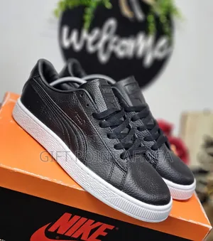 Black Puma Sneakers Shoes for Men