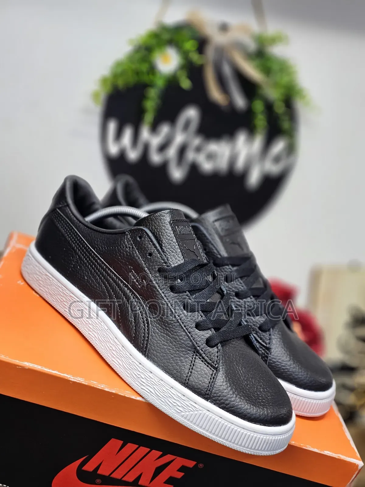 Black Puma Sneakers Shoes for Men