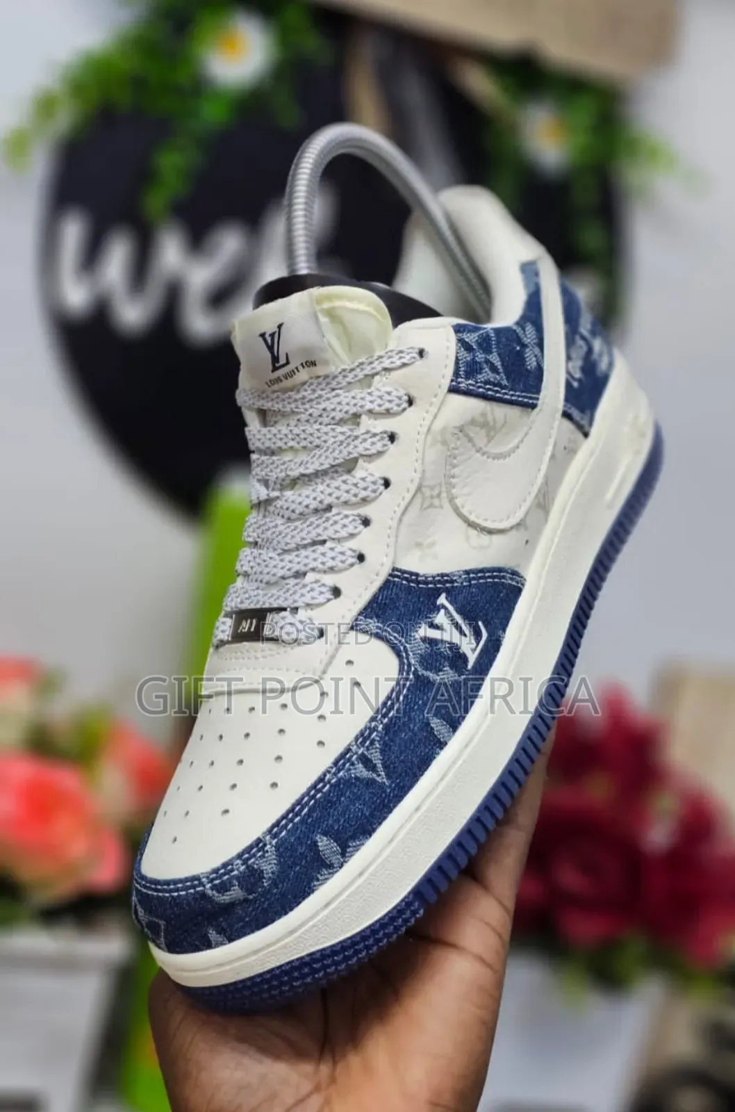 LV Airforce 1 Custom Sneakers
