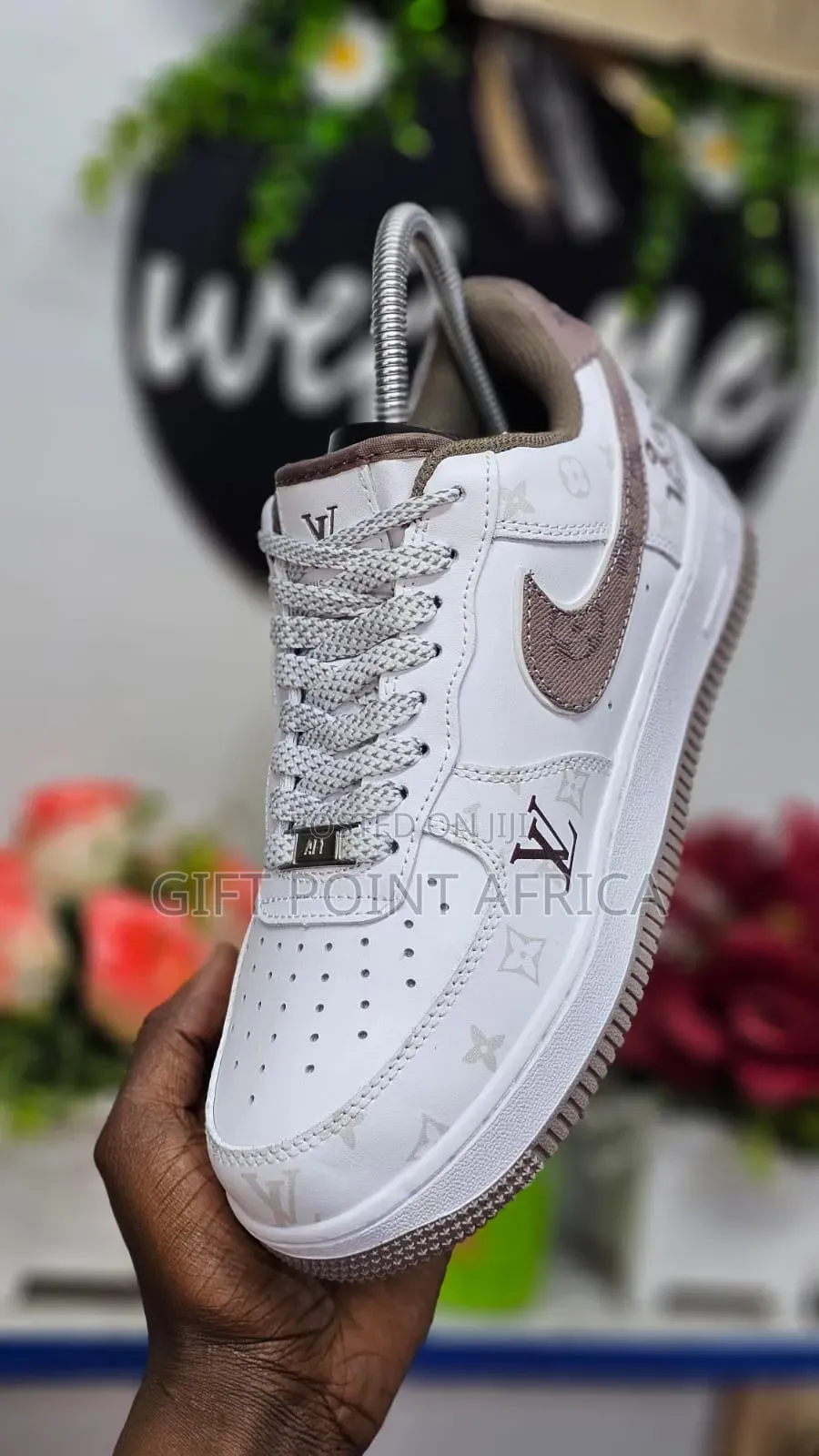 LV Airforce 1 Custom Sneakers