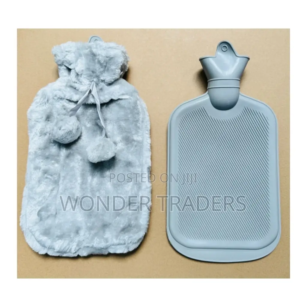 Electric Hot Water Bottle With Fur Fleece Cover