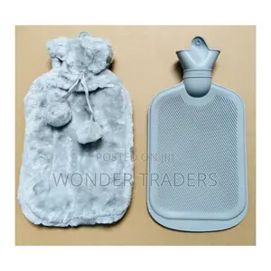 Electric Hot Water Bottle With Fur Fleece Cover