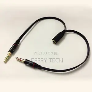 Universal 3.5mm Female To Dual 3.5mm Male Audio Y Split