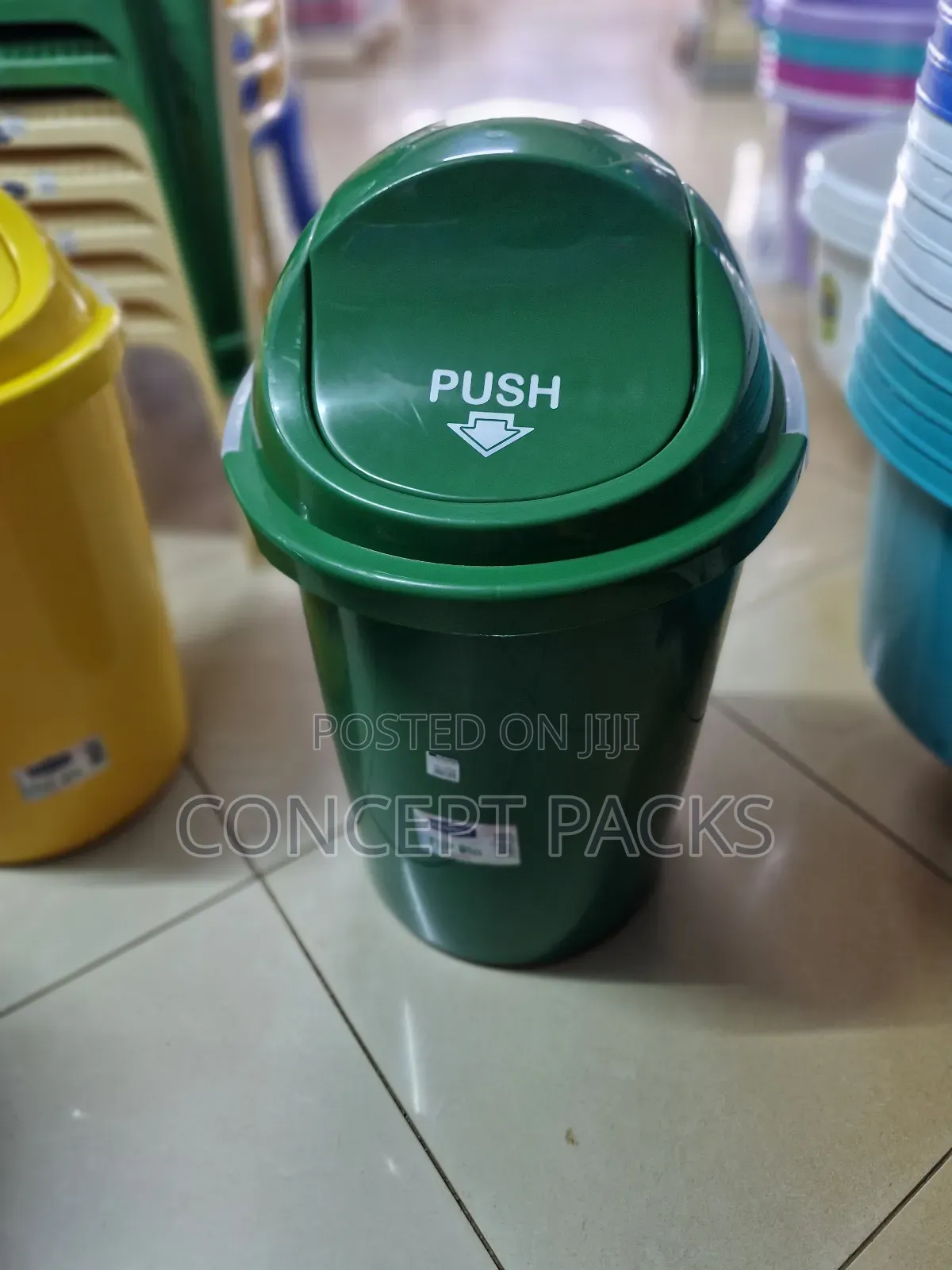 60 Litres Plastic Swing Bin.